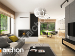 Проект дома ARCHON+ Дом в топазах дневная зона (визуализация 1 вид 2)