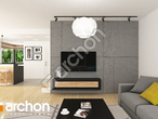 Проект дома ARCHON+ Дом в топазах дневная зона (визуализация 1 вид 5)