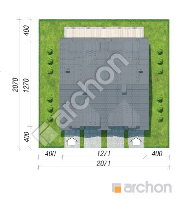 Проєкт будинку ARCHON+ Будинок під гінко 21 (ГР2) Ситуація