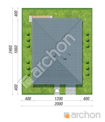Проект дома ARCHON+ Дом в хакетиях (E) ВИЭ Ситуація