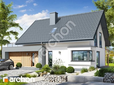 Проєкт будинку ARCHON+ Будинок в хлорофітумі 12 (Г) 