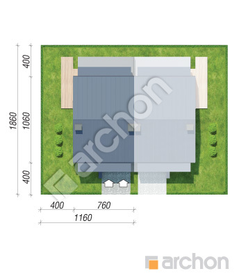 Проєкт будинку ARCHON+ Будинок при тракті 2 (Р2ВА) Ситуація