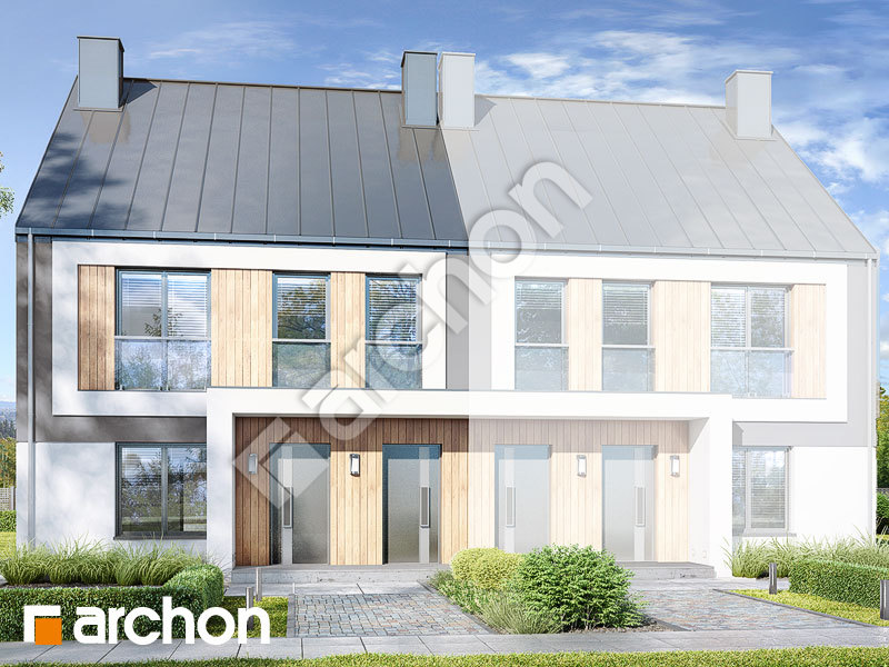 Проект будинку ARCHON+ Будинок при тракті 2 (Р2ВА) Вид 1