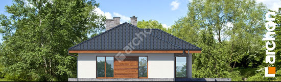 Дворовой фасад Дом в амаранте 5