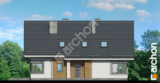 Передний фасад Дом в вольцах вер.3