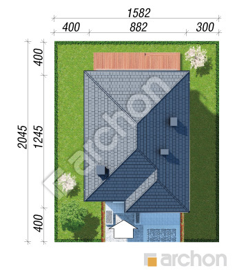 Проект дома ARCHON+ Вилла Юлия 7 Ситуація