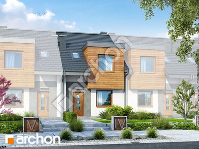 Проєкт будинку ARCHON+ Будинок під гінко 10 (С) 