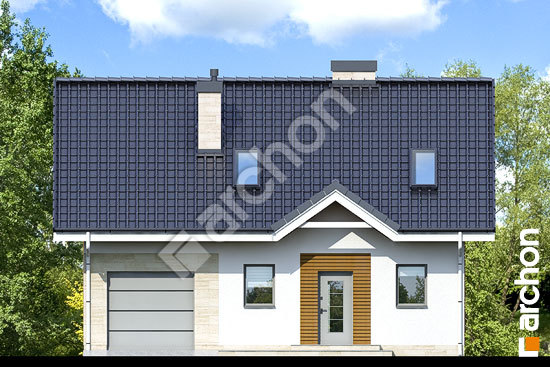 Передний фасад Дом в бруснике 2 вер.2