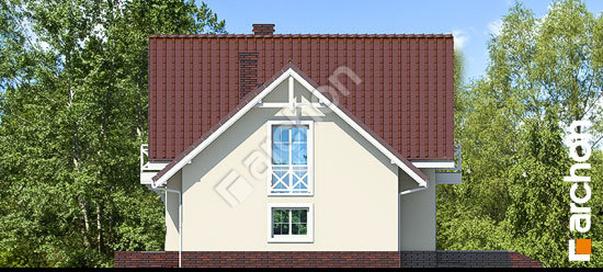 Бочний фасад Будинок в рододендронах 5 (Г2П) вер. 2