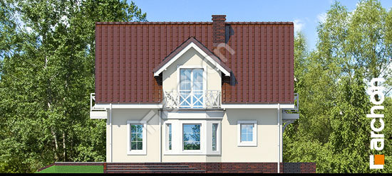 Боковой фасад Дом в рододендронах 5 (Г2П) вер.2