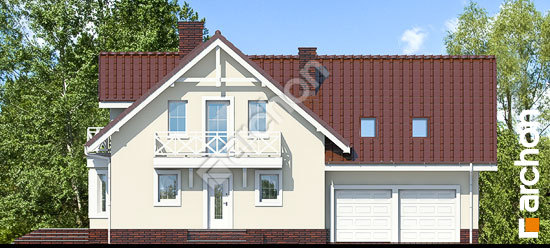 Передний фасад Дом в рододендронах 5 (Г2П) вер.2