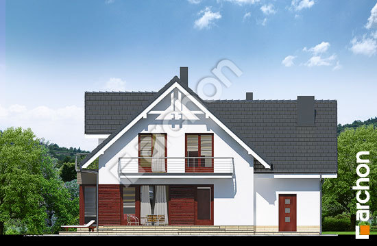 Дворовой фасад Дом в тамарисках 2 (Н) вер.2