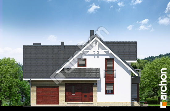 Передний фасад Дом в тамарисках 2 (Н) вер.2