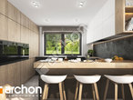 Проект дома ARCHON+ Дом в коммифорах 15 (Г) визуализация кухни 1 вид 1
