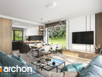 Проект будинку ARCHON+ Будинок в комміфорах 15 (Г) денна зона (візуалізація 1 від 4)
