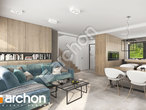 Проект дома ARCHON+ Дом в коммифорах 15 (Г) дневная зона (визуализация 1 вид 5)