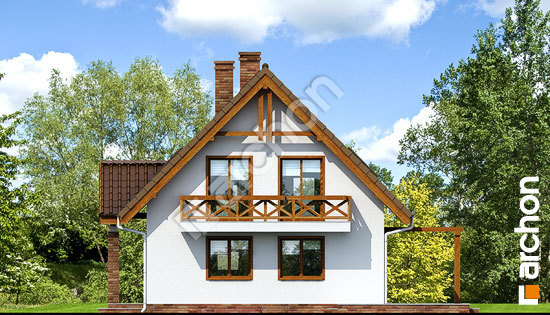 Боковой фасад Дом в примулах (П) вер.2