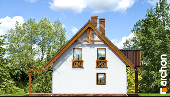 Боковой фасад Дом в примулах (П) вер.2