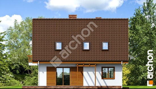 Дворовой фасад Дом в примулах (П) вер.2