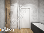 Проект дома ARCHON+ Дом в навлоциях визуализация ванной (визуализация 3 вид 3)