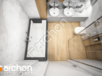 Проект дома ARCHON+ Дом в навлоциях визуализация ванной (визуализация 3 вид 4)