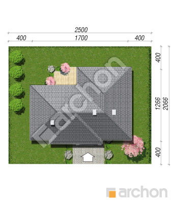 Проект дома ARCHON+ Дом в навлоциях Ситуація