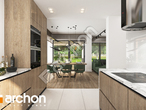Проект дома ARCHON+ Дом в яскерах 4 (Г) визуализация кухни 1 вид 2