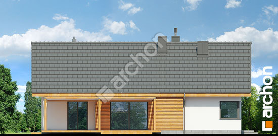 Боковой фасад Дом под сверками