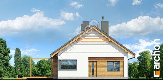 Передний фасад Дом под сверками