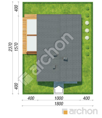Проект дома ARCHON+ Дом под сверками Ситуація