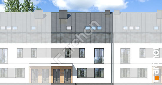 Передній фасад Будинок в фіалках 17 (Р2С)