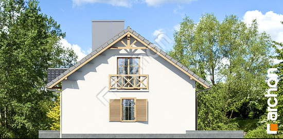 Бочний фасад Будинок мініатюрка вер. 2