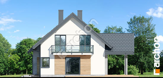 Бочний фасад Будинок в яблонках 21