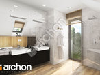 Проект будинку ARCHON+ Будинок в яблонках 21 візуалізація ванни (візуалізація 3 від 1)