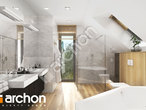 Проект будинку ARCHON+ Будинок в яблонках 21 візуалізація ванни (візуалізація 3 від 2)