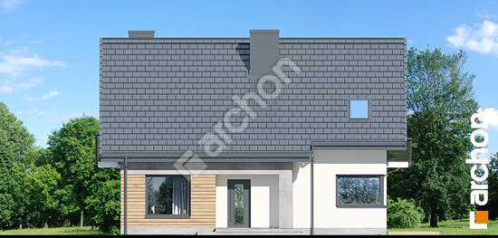 Передний фасад Дом в яблонках 21