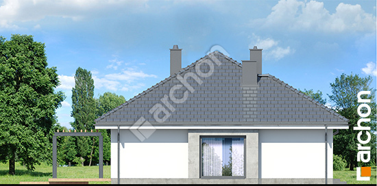 Боковой фасад Дом в герани 2 (Т)