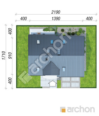 Проект дома ARCHON+ Дом в люцерне (Г2Т) Ситуація