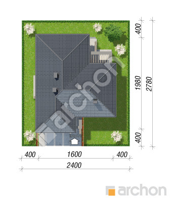 Проект дома ARCHON+ Дом в зверобое  Ситуація