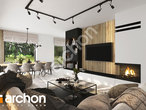 Проект дома ARCHON+ Дом в зверобое  дневная зона (визуализация 1 вид 4)