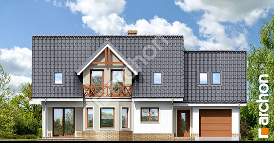 Передній фасад Будинок в журавлині 2 вер.2