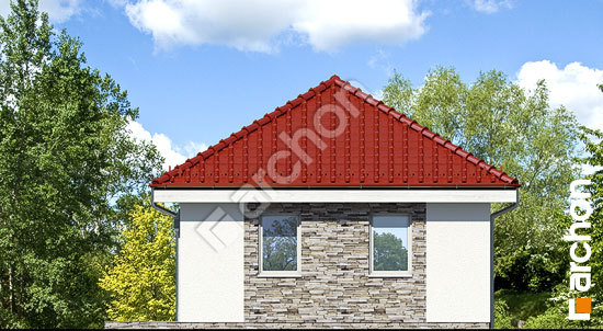 Бочний фасад Г25а - Двомісний гараж