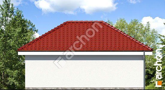 Дворовий фасад Г25а - Двомісний гараж