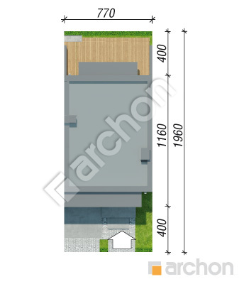 Проєкт будинку ARCHON+ Будинок в клематисах 24 (С) Ситуація