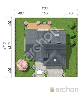 Проєкт будинку ARCHON+ Будинок в кортландах 4 (Г2) Ситуація