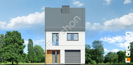 Передний фасад Дом под гинко 12 (Г)