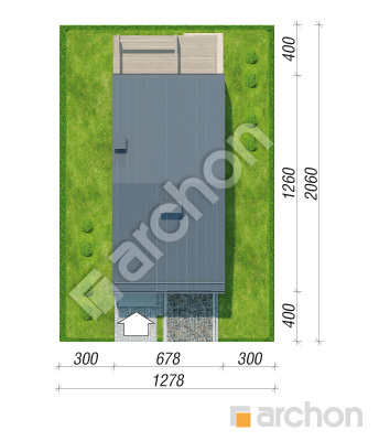 Проект дома ARCHON+ Дом под гинко 12 (Г) Ситуація