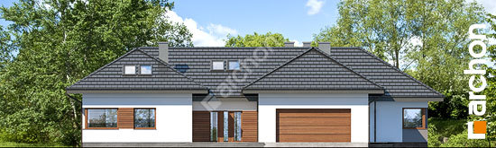 Передний фасад Дом в кливиях 7 (Г2)