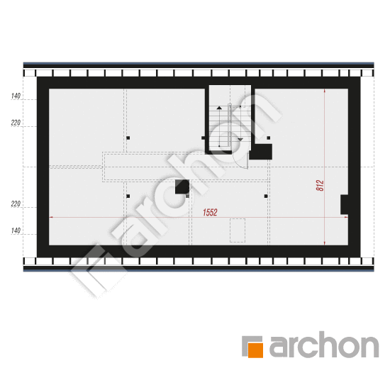 Проект будинку ARCHON+ Будинок в базиліці 3 План мансандри