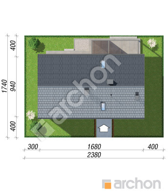 Проект дома ARCHON+ Дом в базилике 3 Ситуація